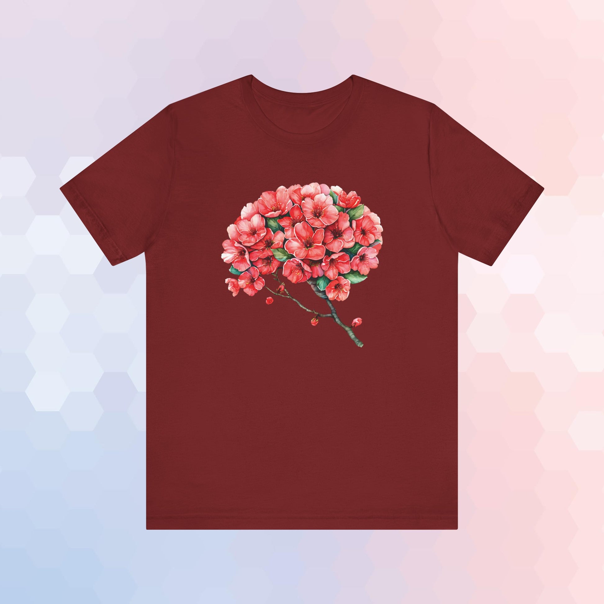 Cherry Blossom Brain Anatomy T-Shirt