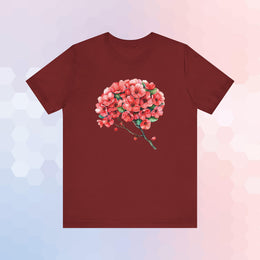 Cherry Blossom Brain Anatomy T-Shirt