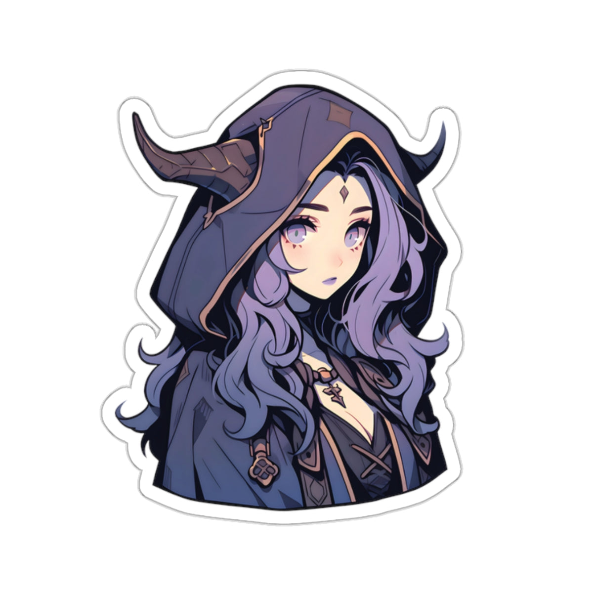 Horned Necromancer Sticker