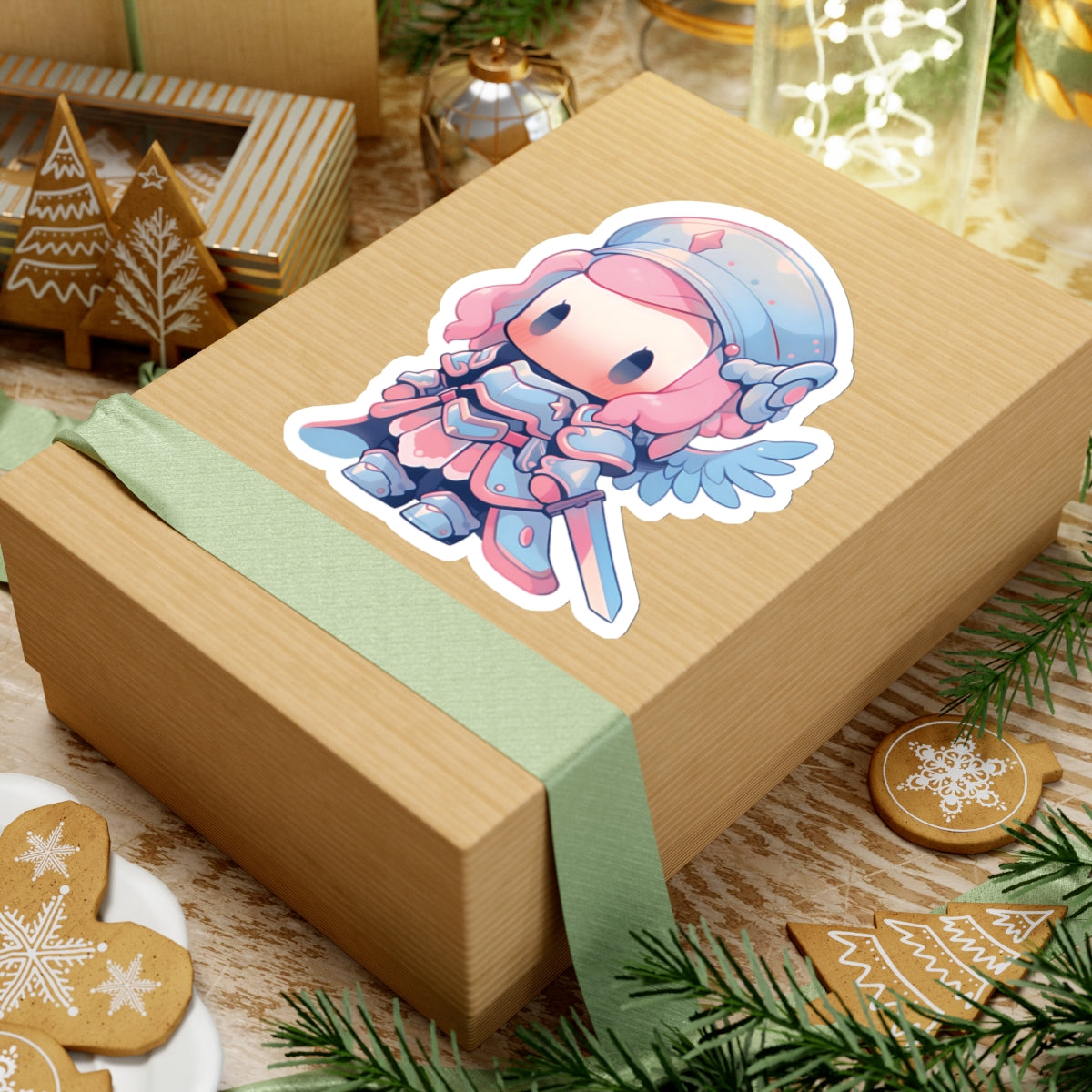 Cute Angelic Warrior Sticker