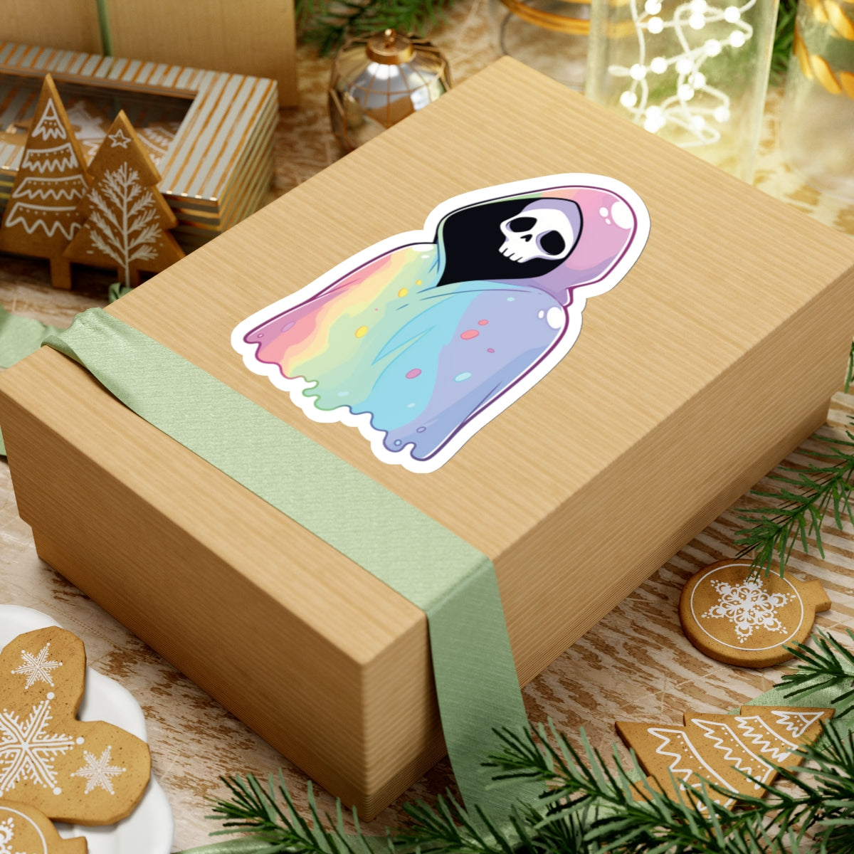 Rainbow Pastel Reaper Sticker