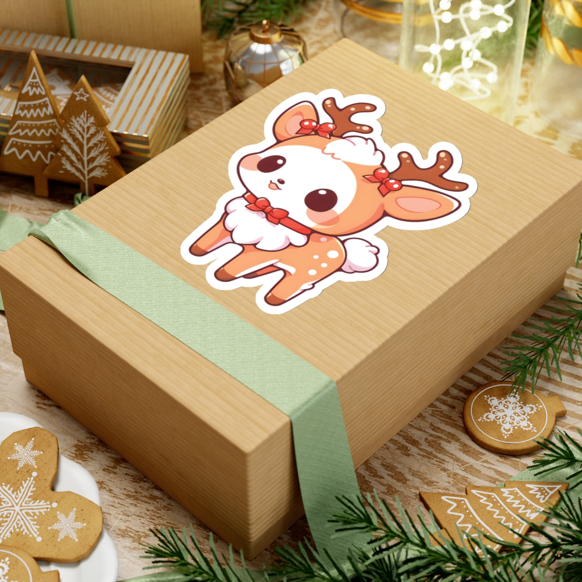 Reindeer Cute Christmas Sticker