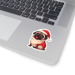 Christmas Pug Sticker