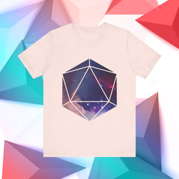 D20 Galaxy Pink Purple Dice T-Shirt