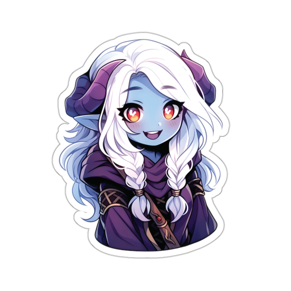 Tiefling Dark Elf Sticker