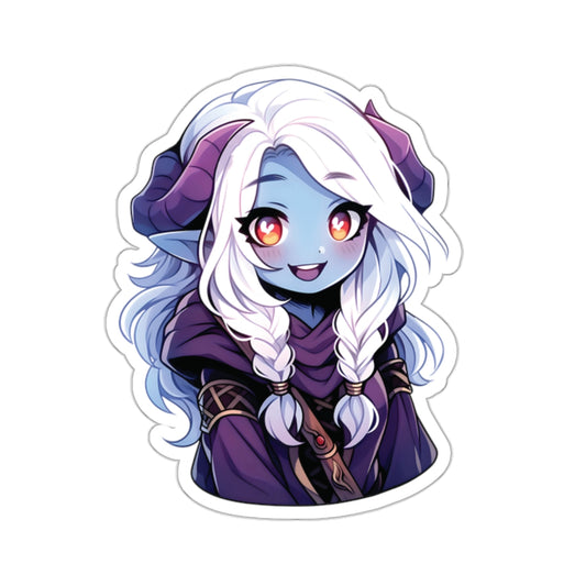 Tiefling Dark Elf Sticker