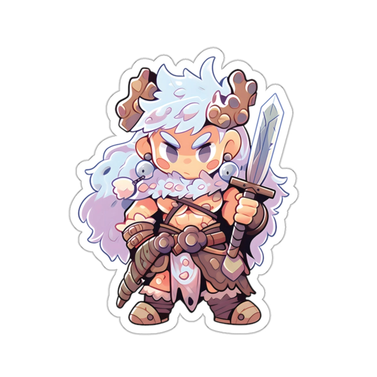 Cute Barbarian Sticker