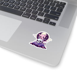 Cute Pastel Goth Cat Sticker