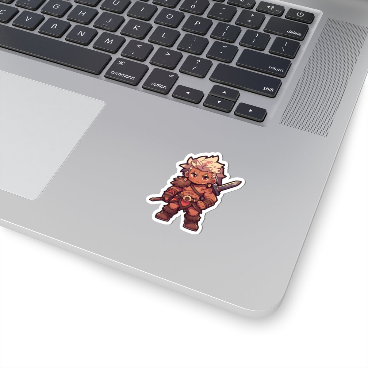 Chibi Barbarian DND Sticker