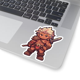 Chibi Barbarian DND Sticker