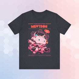 Kawaii Mewtron T-Shirt Cute Anime Cat Tshirt Cat Mecha