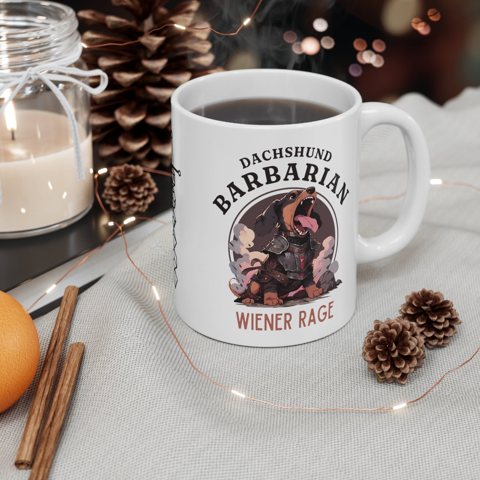 Dachshund Barbarian DND Mug