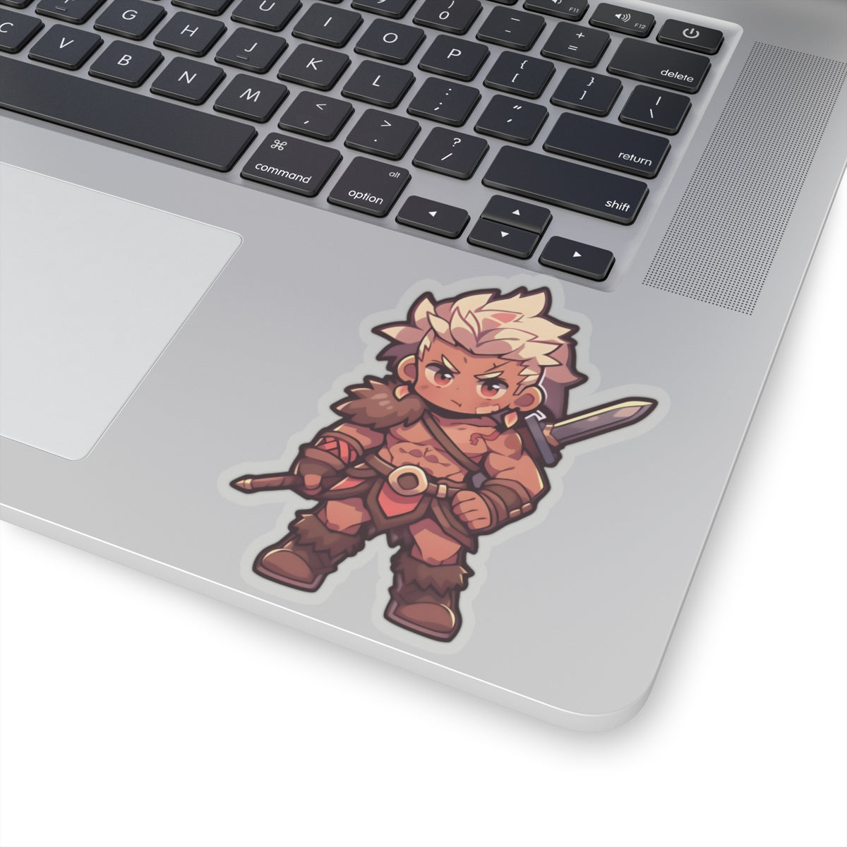 Chibi Barbarian DND Sticker