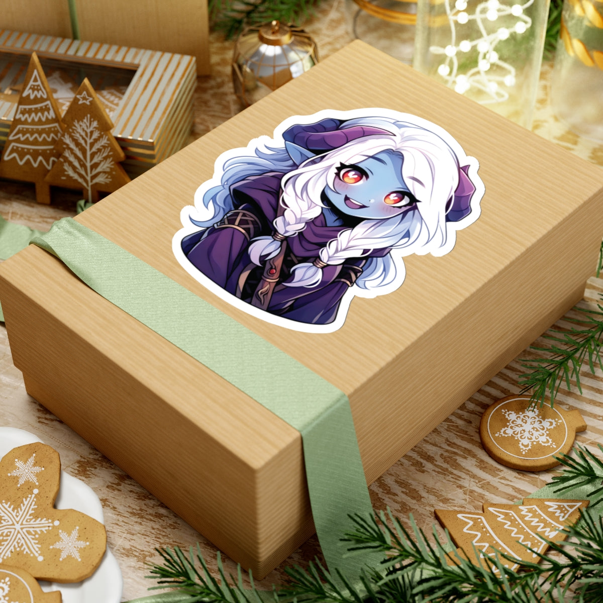 Tiefling Dark Elf Sticker