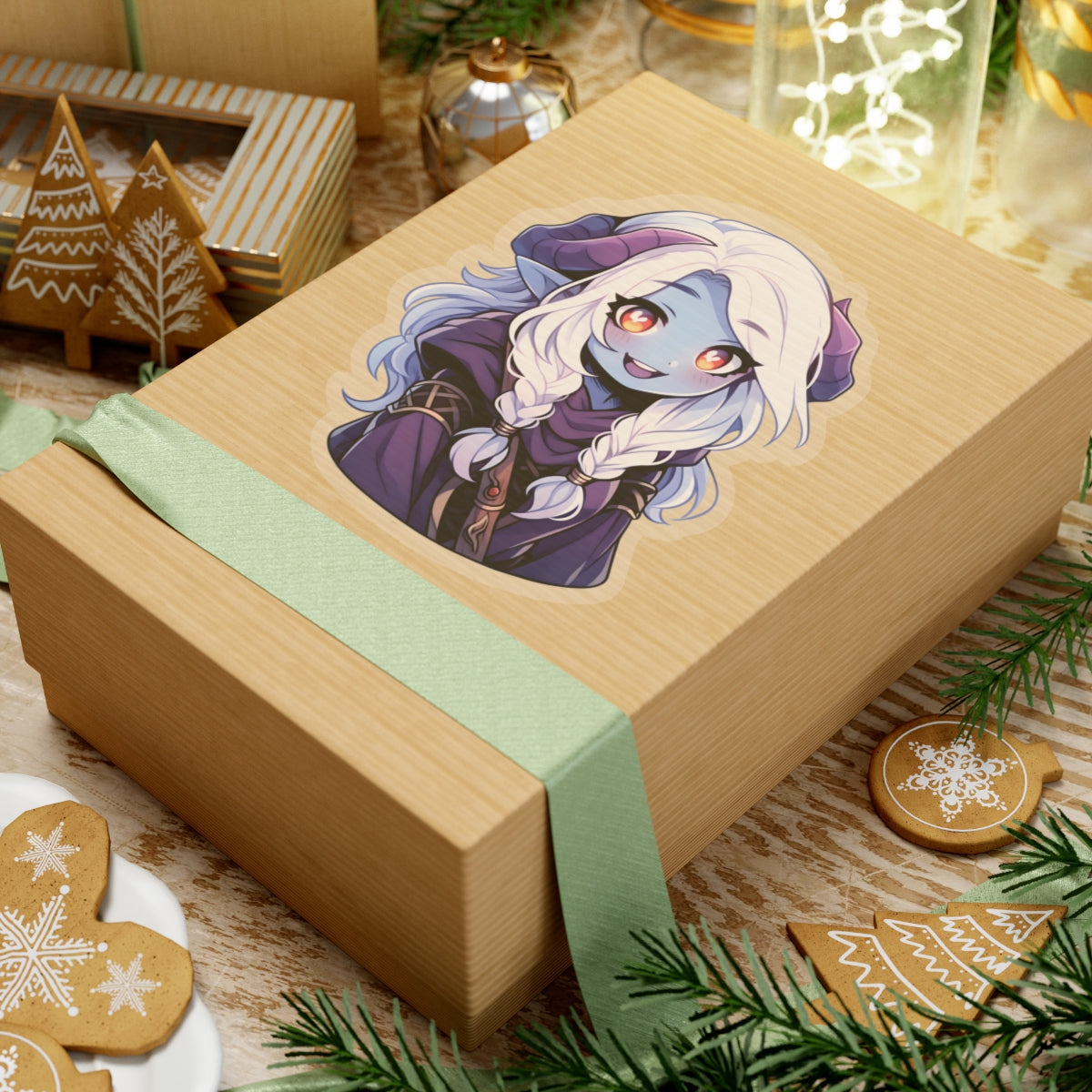 Tiefling Dark Elf Sticker