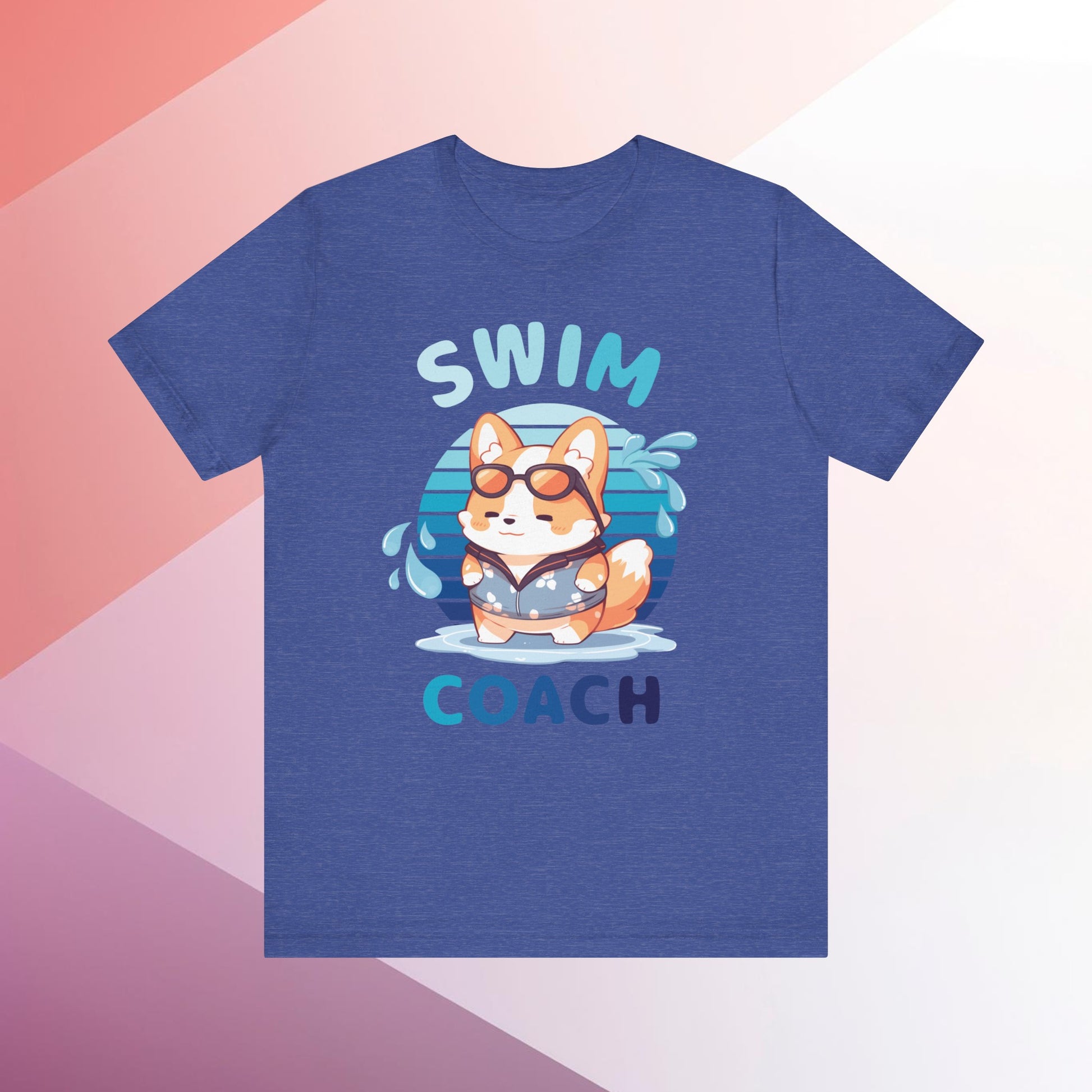 Swim Coach Teacher Corgi Gift T-Shirt