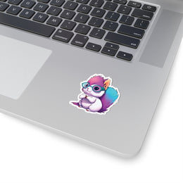 Pastel Squirrel Glasses Sticker