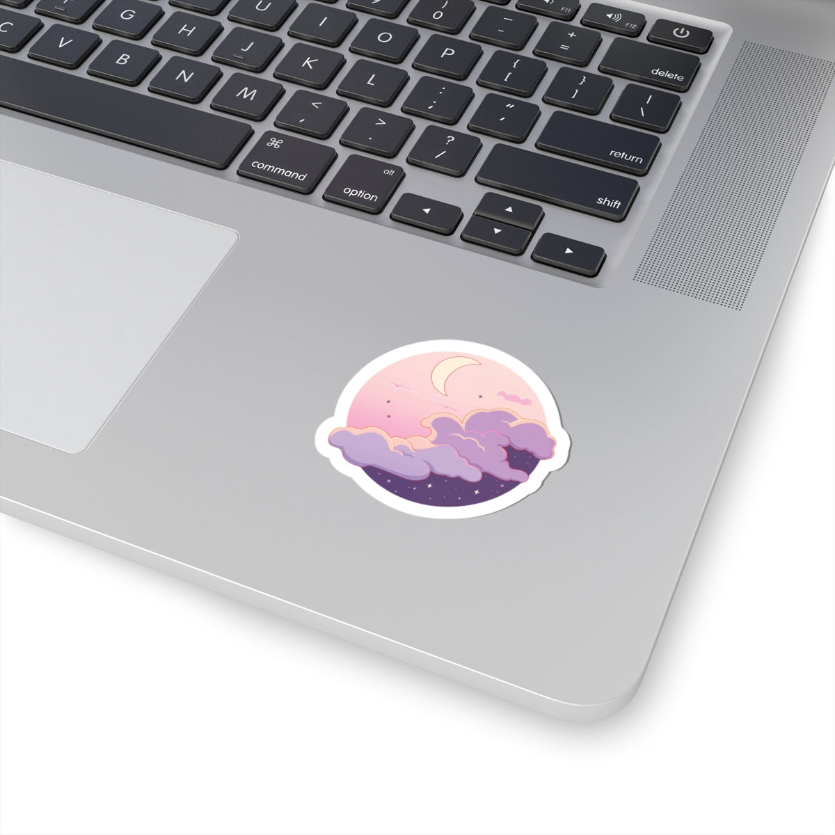 Pastel Crescent Moon Sticker