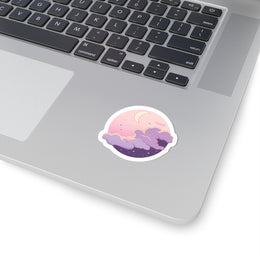 Pastel Crescent Moon Sticker