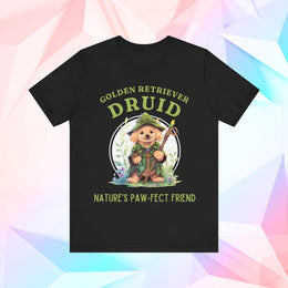 Golden Retriever DND Druid T-Shirt