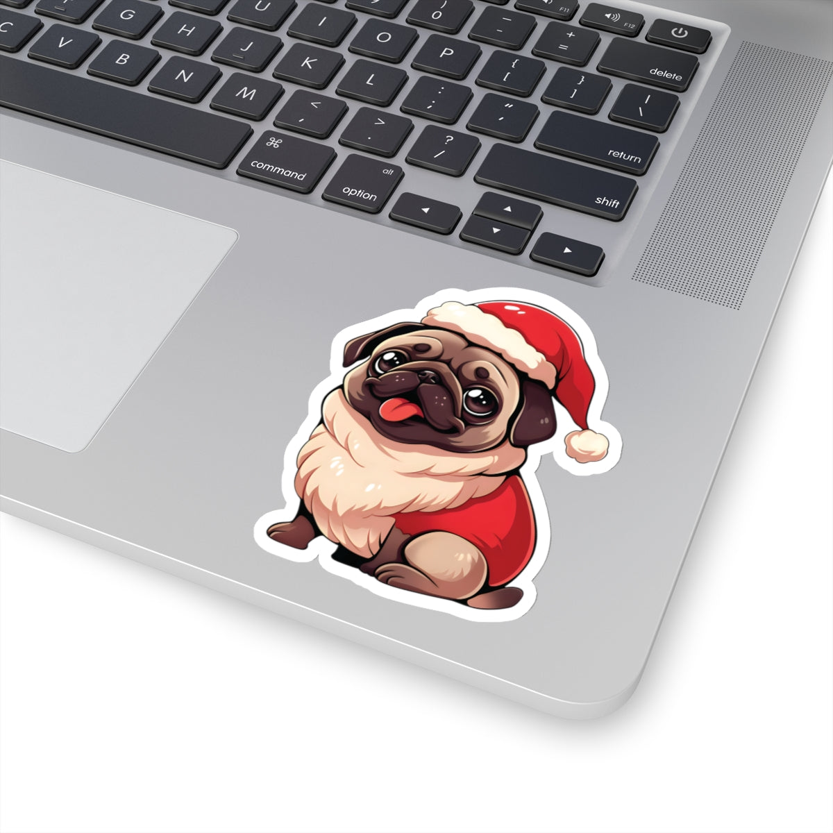 Christmas Pug Sticker