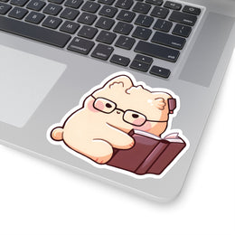 Cute Cat Librarian Sticker