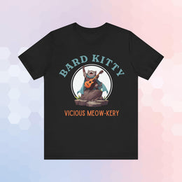 Cat Bard DND T-Shirt Vicious Mockery Shirt