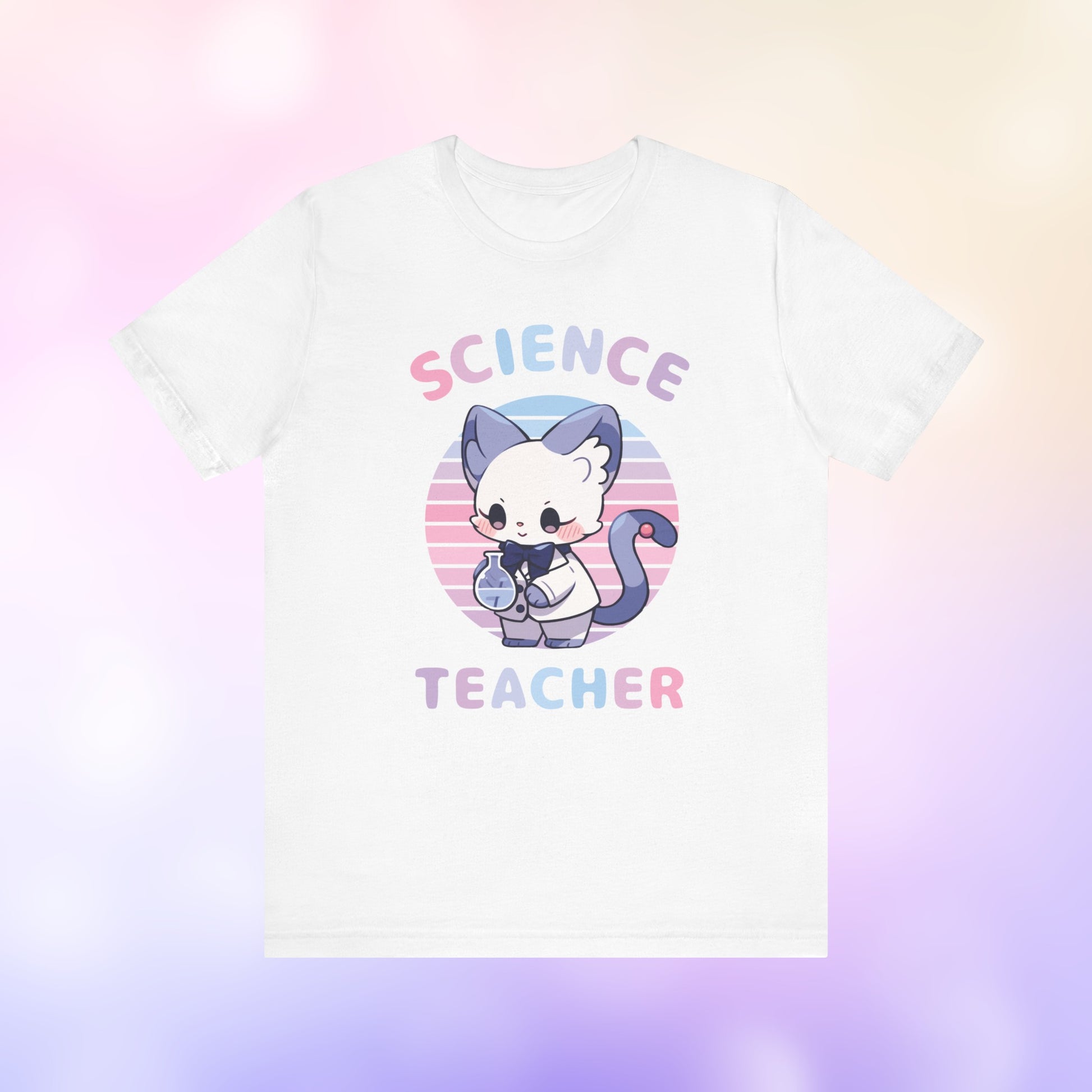 Science Teacher Cute Cat Gift T-Shirt