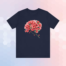 Cherry Blossom Brain Anatomy T-Shirt