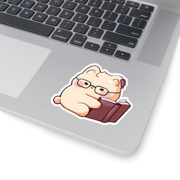 Cute Cat Librarian Sticker