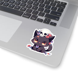 Kawaii Goth Cat Sticker