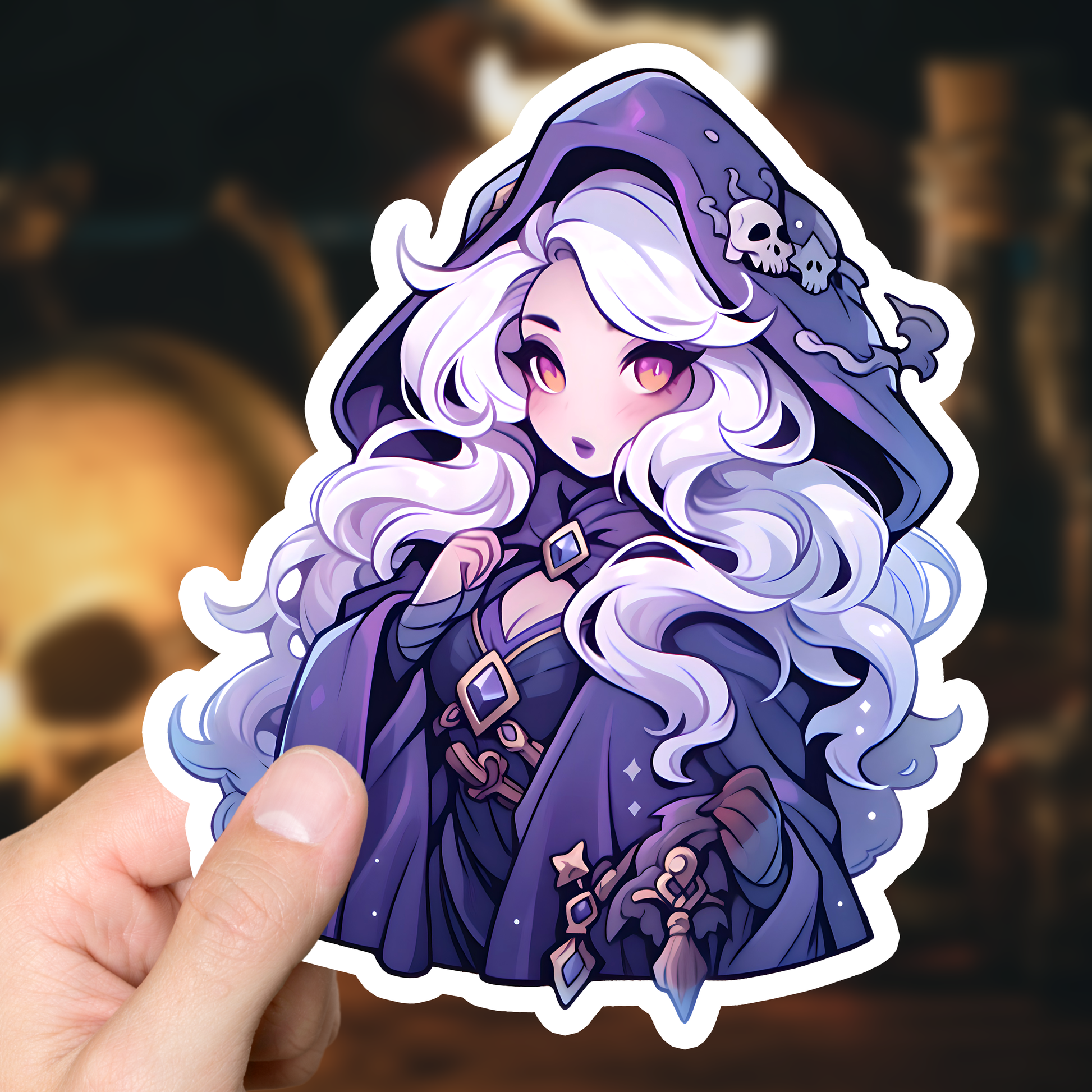 Pretty Necromancer Sticker