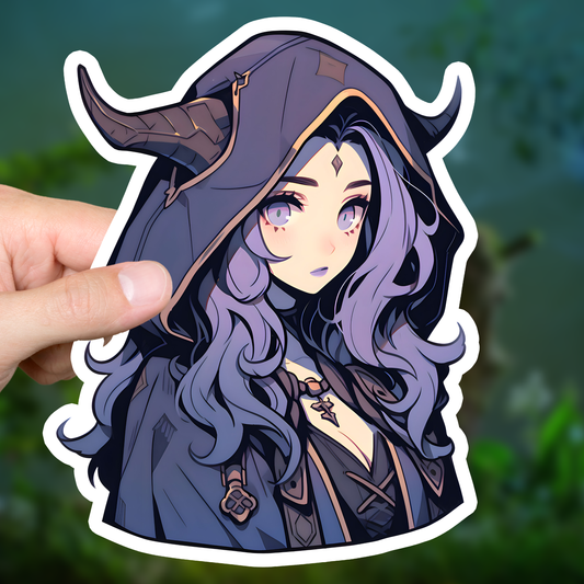 Horned Necromancer Sticker