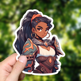 Lady Paladin Sticker