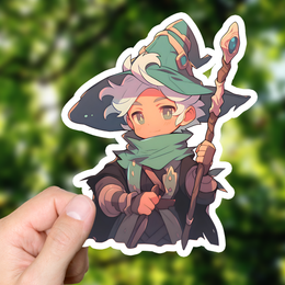 Chibi Mage Sticker
