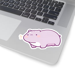 Cute Pastel Hippopotamus Sticker