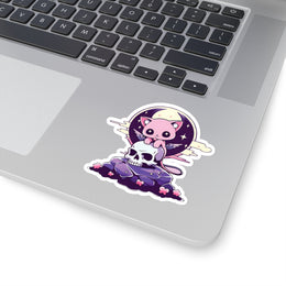 Cute Pastel Goth Cat Sticker