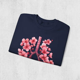 Lung Anatomy Sakura Sweatshirt