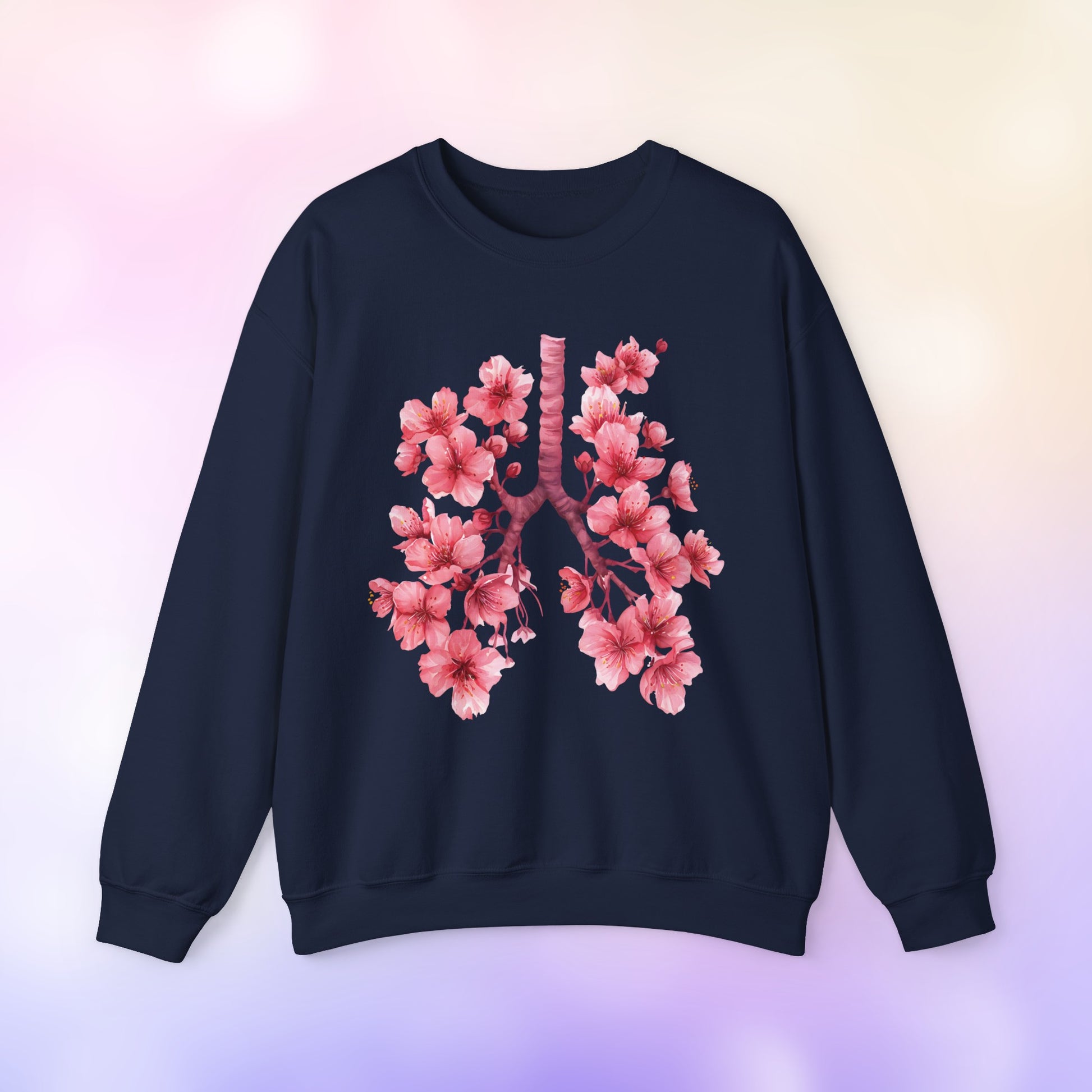 Lung Anatomy Sakura Sweatshirt