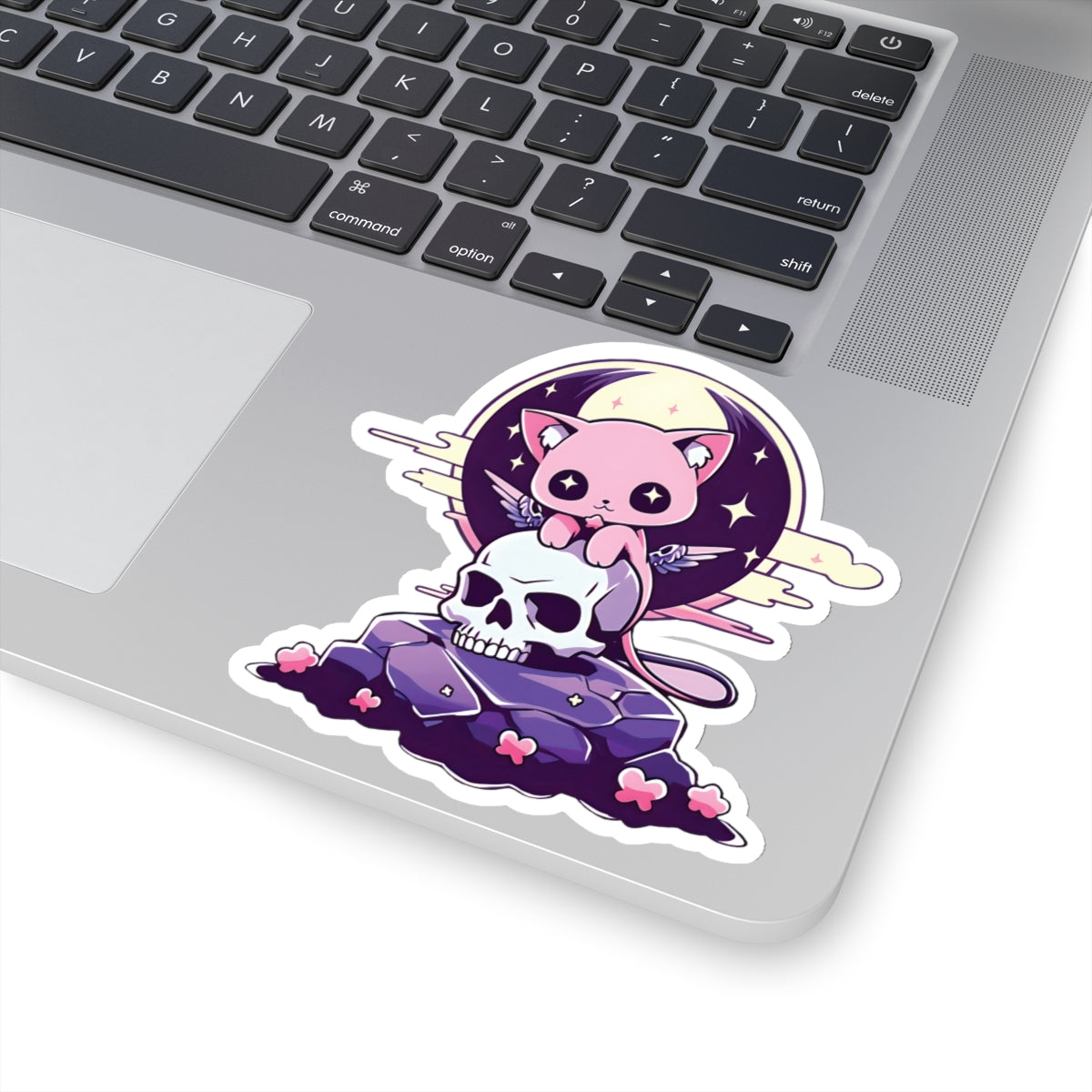 Cute Pastel Goth Cat Sticker