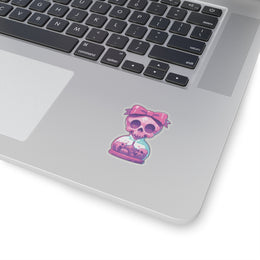 Cute Skull Hourglass Sticker