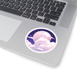 Pastel Moon Clouds Sticker