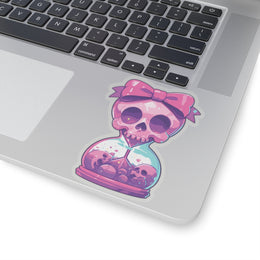 Cute Skull Hourglass Sticker