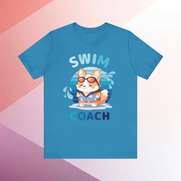 Swim Coach Teacher Corgi Gift T-Shirt