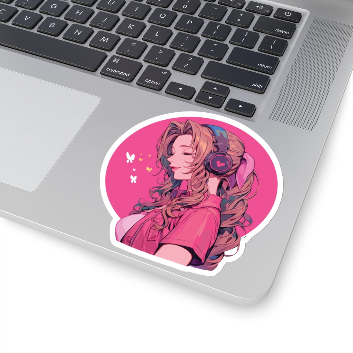 Aerith FF7 Pink Lofi Sticker