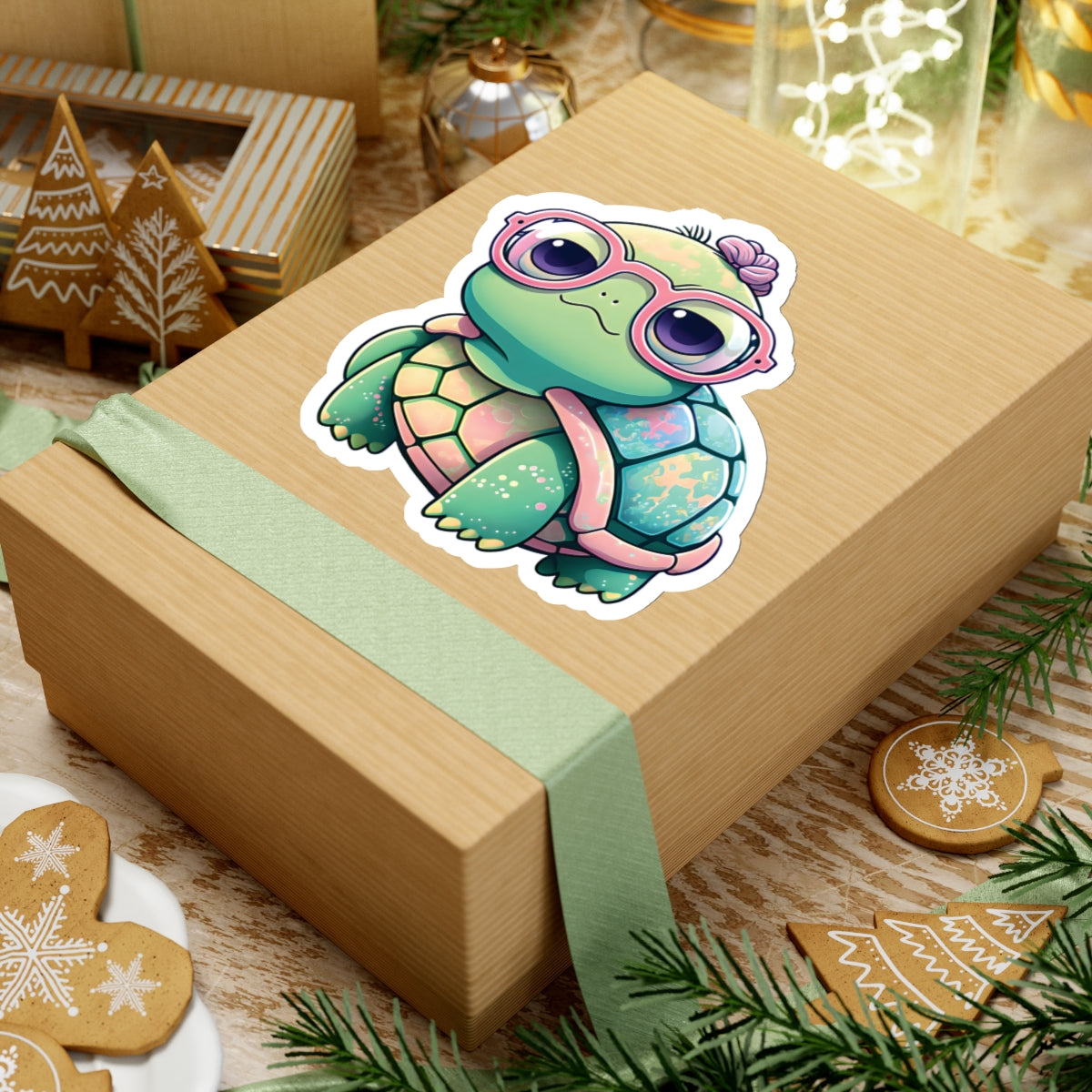 Cute Chibi Turtle Sticker