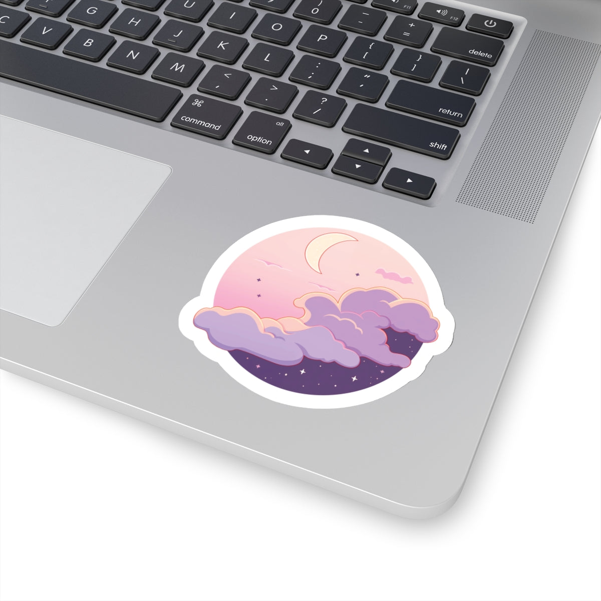 Pastel Crescent Moon Sticker