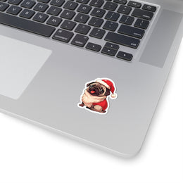 Christmas Pug Sticker