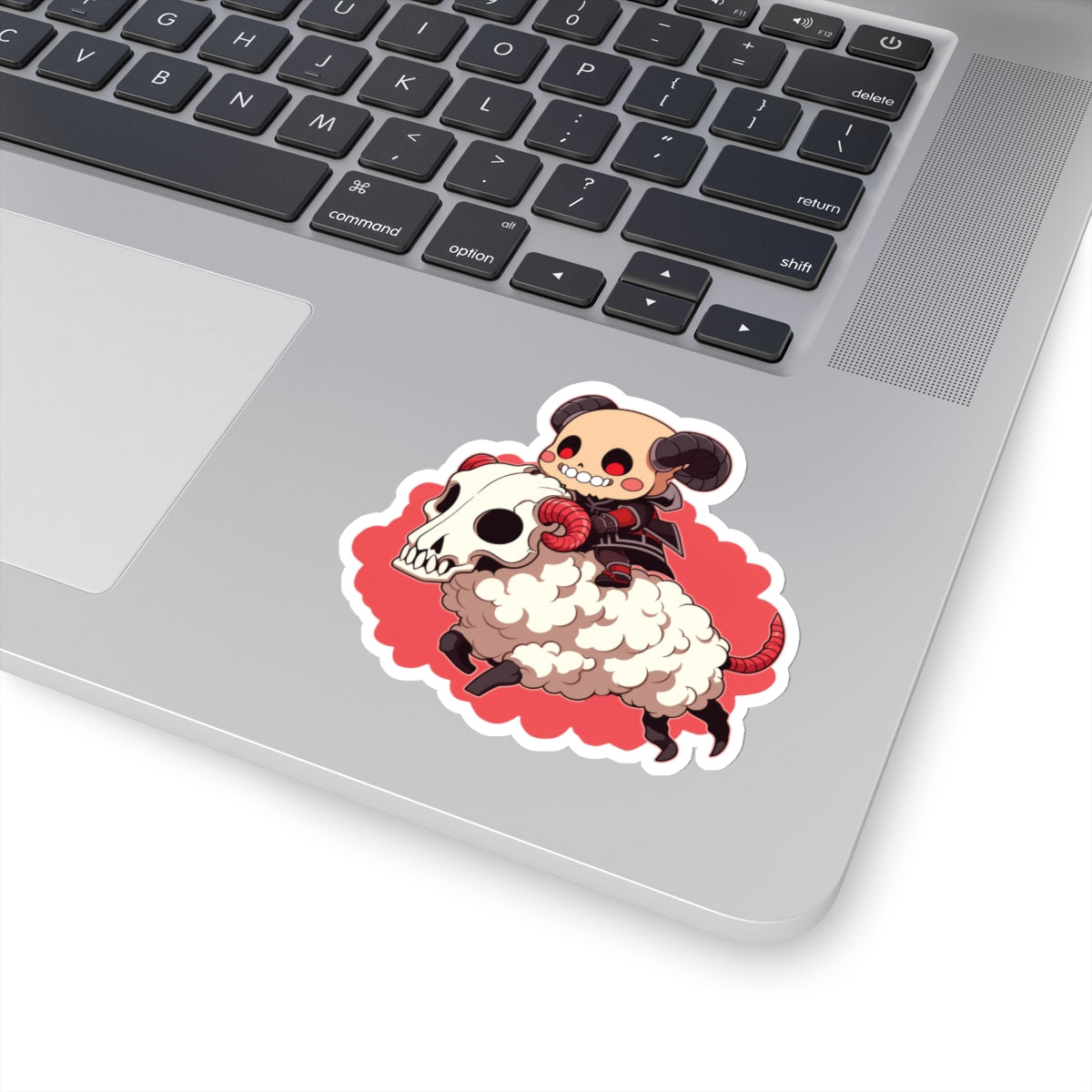 Funny Cute Reaper and Sheep Sticker