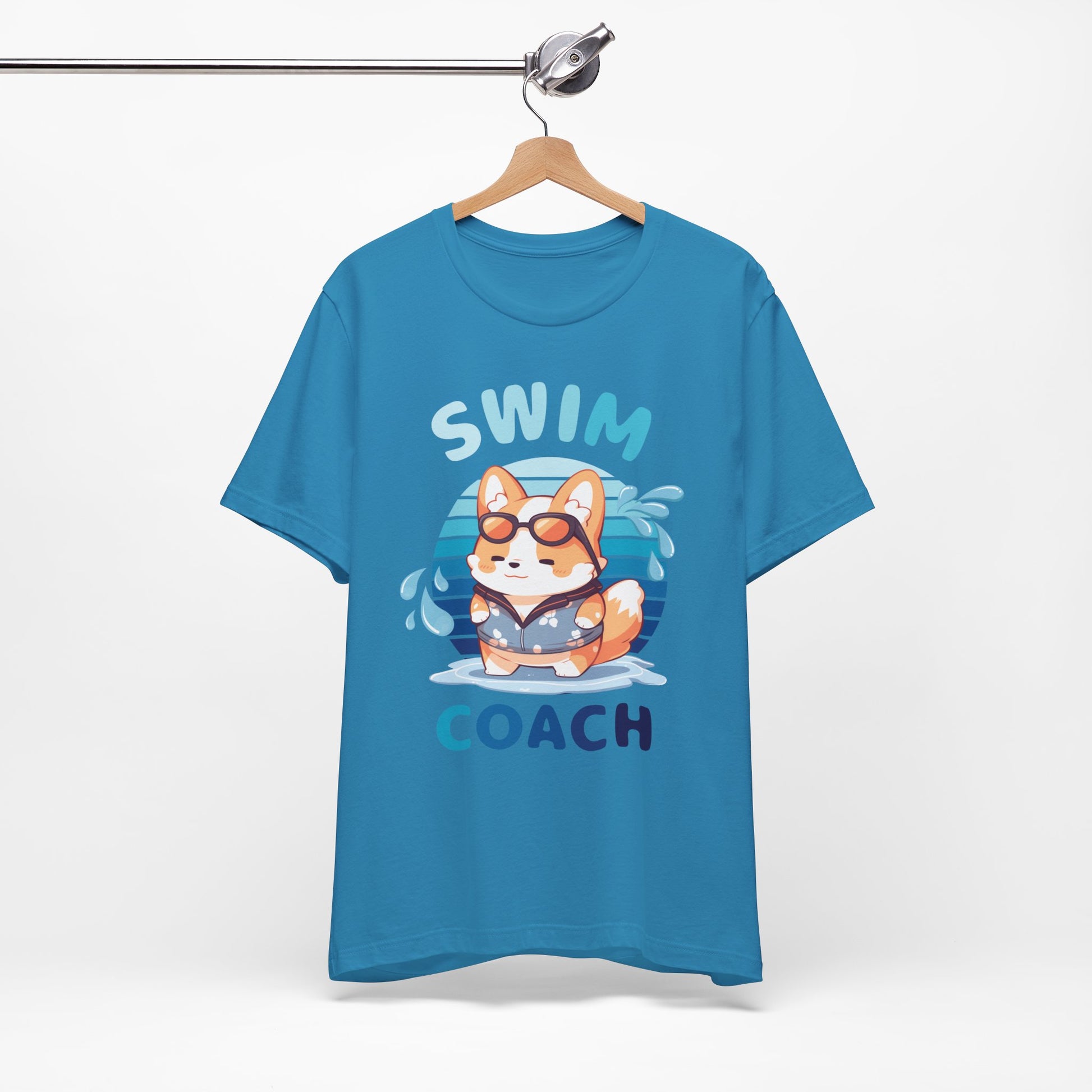 Swim Coach Teacher Corgi Gift T-Shirt